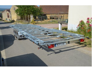 Vlemmix Châssis Tiny House Plateau 3 essieux 780 x 245 PTAC 3500 kg